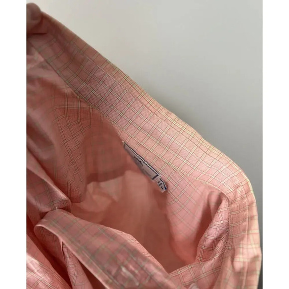 Southern Tide Plaid Trim Fit Button Down Long Sleeve Shirt Size Medium Cotton - Picture 10 of 10